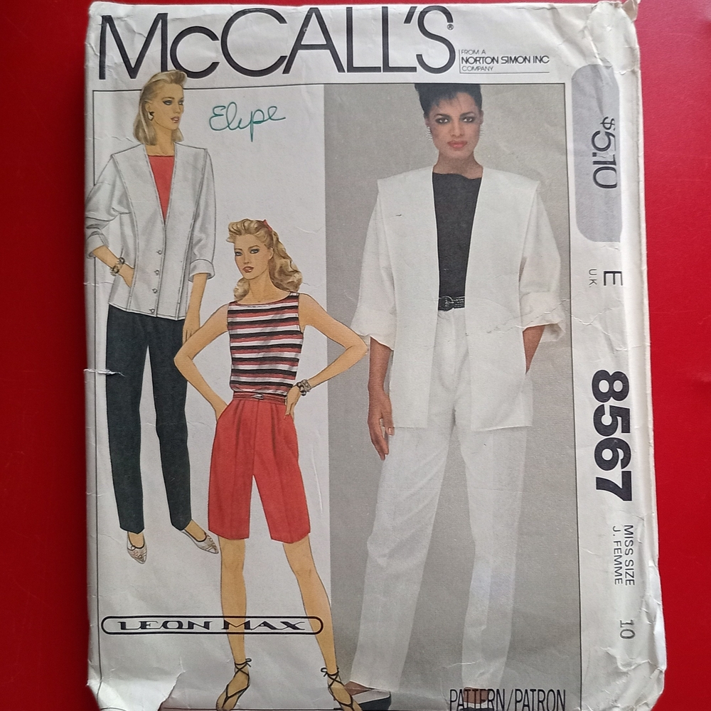 Elegant White Women's Pantsuit by McCall's